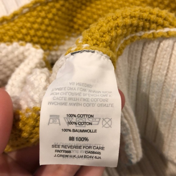 J. Crew Yellow Stripped Sweater - Picture 4 of 4